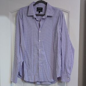 Bonobos Lavender Checkered Button Down Shirt